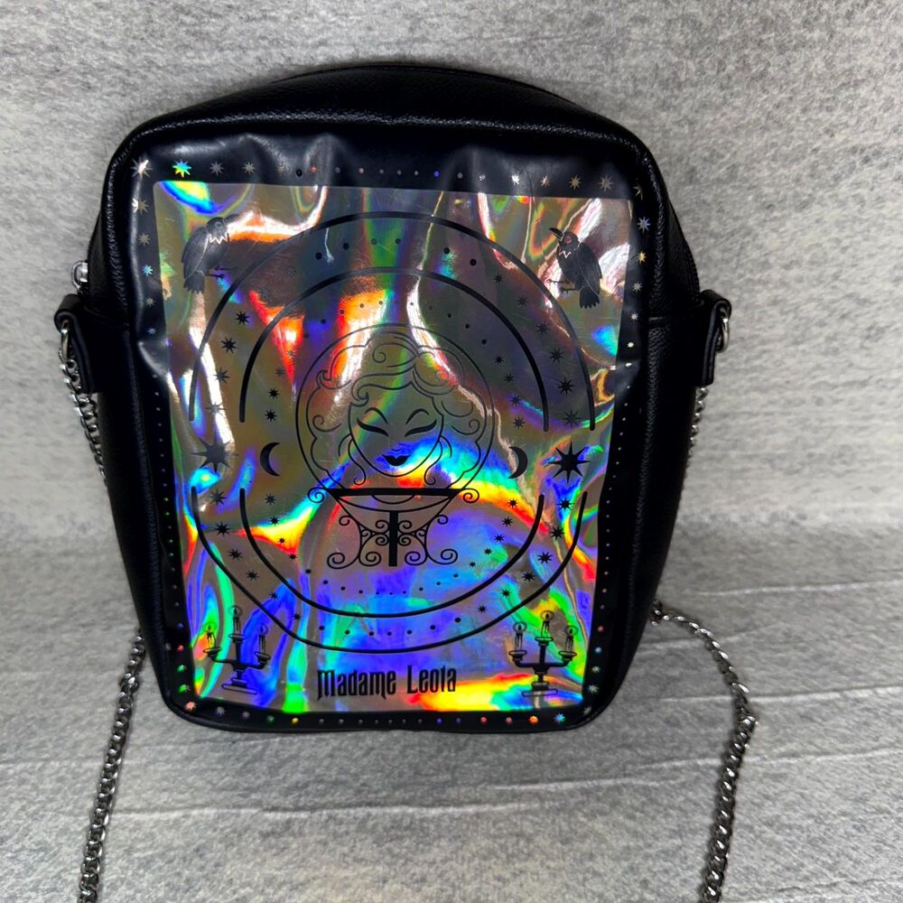 Disney The Haunted Mansion‎ Madame Leota Reflective Faux Leather Crossbody Bag